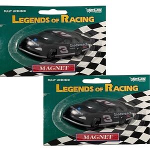 Atlas Magnet x2 Legends of Racing #3 Dale Earnhardt #MAG001 1998